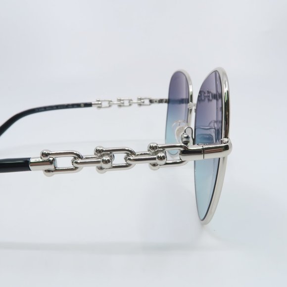 Tiffany & Co. TF 3086 6001/96 57mm Silver-Azure Gradient Blue New Sunglasses. - Picture 5 of 11